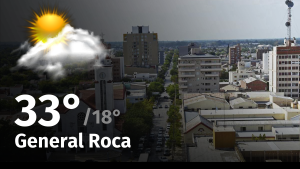 Clima de hoy, jueves 7 de diciembre de 2023, para la ciudad de General Roca