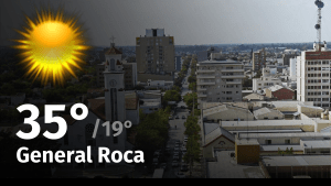 Clima de hoy, domingo 10 de diciembre de 2023, para la ciudad de General Roca