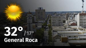 Clima de hoy, jueves 21 de diciembre de 2023, para la ciudad de General Roca