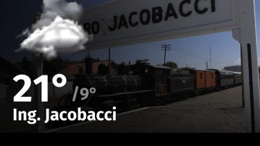 Clima de hoy, martes 12 de diciembre de 2023, para la ciudad de Ing. Jacobacci