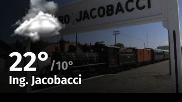 Clima de hoy, miércoles 20 de diciembre de 2023, para la ciudad de Ing. Jacobacci