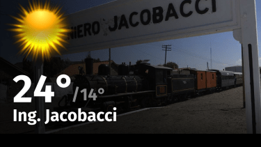 Clima de hoy, domingo 24 de diciembre de 2023, para la ciudad de Ing. Jacobacci