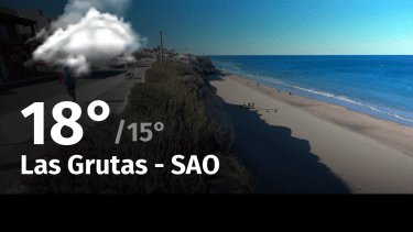Clima de hoy, jueves 7 de diciembre de 2023, para la ciudad de Las Grutas – SAO