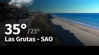 Clima de hoy, lunes 11 de diciembre de 2023, para la ciudad de Las Grutas – SAO