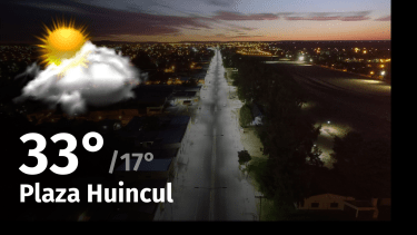 Clima de hoy, domingo 10 de diciembre de 2023, para la ciudad de Plaza Huincul