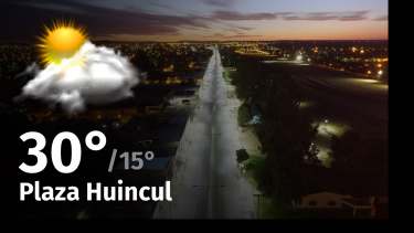 Clima de hoy, jueves 14 de diciembre de 2023, para la ciudad de Plaza Huincul