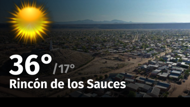 Clima de hoy, viernes 15 de diciembre de 2023, para la ciudad de Rincón de los Sauces