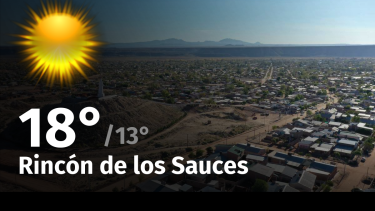 Clima de hoy, martes 19 de diciembre de 2023, para la ciudad de Rincón de los Sauces