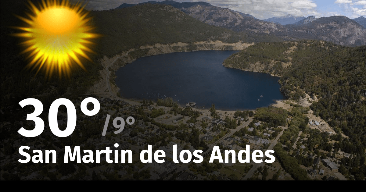 Weather today, Monday, December 25, 2023, for the city of San Martin de