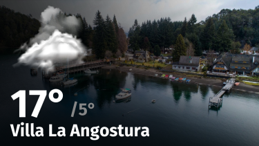 Clima de hoy, viernes 15 de diciembre de 2023, para la ciudad de Villa La Angostura