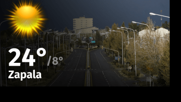 Clima de hoy, lunes 4 de diciembre de 2023, para la ciudad de Zapala