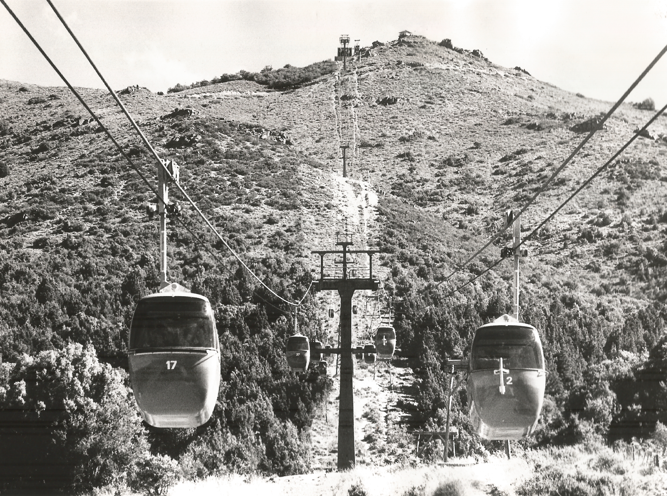 El Teleférico Cerro Otto se inauguró en enero de 1974. Foto: gentileza