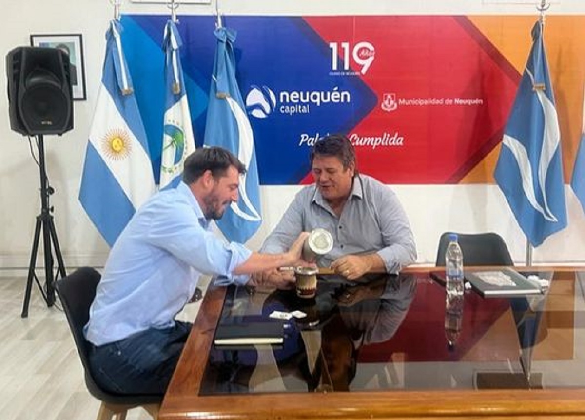 Rodrigo Buteler junto a Mariano Gaido. Foto: Gentileza.