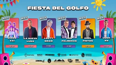 La grilla incluye artistas de distintos géneros musicales. 