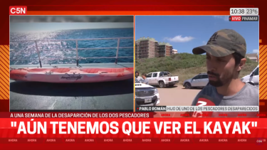 El contundente relato del hijo de unos pescadores perdidos en Pinamar: "Estamos fuertes"