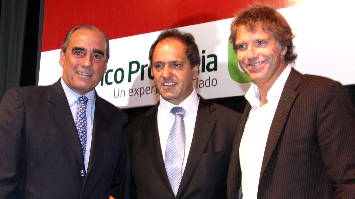 Guillermo Francos y Daniel Scioli, viejos conocidos que forman parte del gabinete de Milei. Foto Archivo.