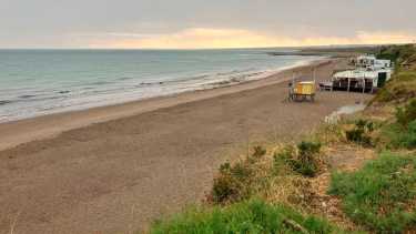 Se esperan tormentas en la zona de Las Grutas este martes. 
