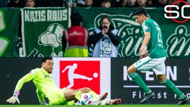 El defensor argentino debutó con un gol para el Werder Bremen en la Bundesliga. Foto: Captura SC.