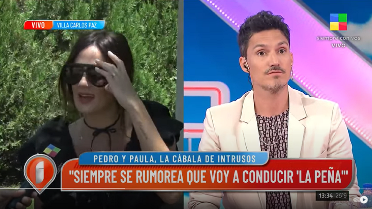 Paula Chaves y la posibilidad de conducir La Peña de Morfi de Telefe. 