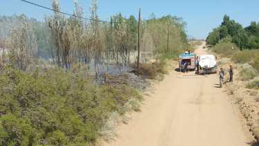 Fue en inmediaciones a l AFR de Plaza Huincul (Fotos: gentileza)