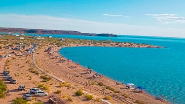 El emprendimiento en la margen sur del lago Ramos Mexia, en la zona de El Chocón.