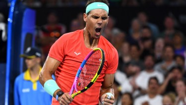 Rafael Nadal volvió a jugar tras una larga inactividad de 349 días.