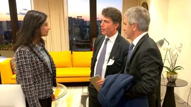 El acuerdo con el FMI llevó varias reuniones conjuntas, donde participó Luis Caputo. Foto: Infobae.-