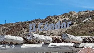 Vandalizaron las letras del Cóndor en la madrugada del 1ero. Foto gentileza.