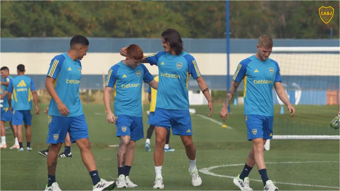 Los jugadores de Boca tuvieron su primer encuentro con Diego Martínez. 