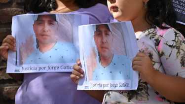 La familia de Jorge Gatica pide justicia. 