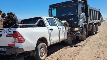 El choque ocurrió luego del mediodía cerca de Añelo. Foto: Gentileza.