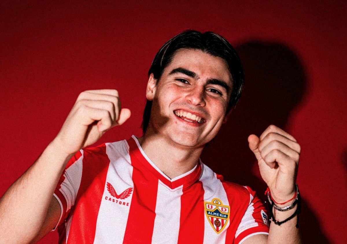 Luka Romero llegó a Almería a préstamo de Milan.
