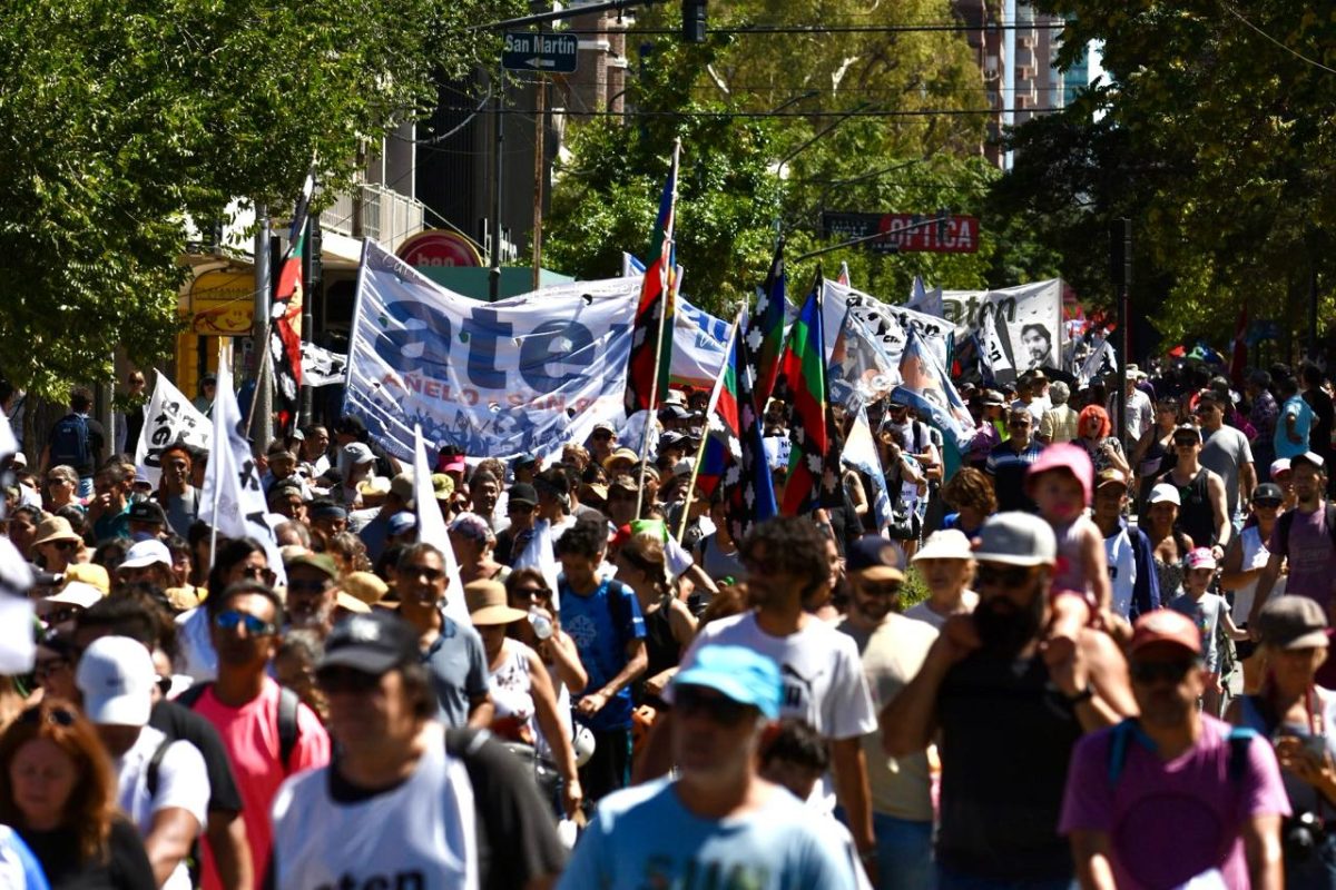 La organización informó que fueron 50 mil personas las que marcharon en la ciudad. Foto: Matías Subat.