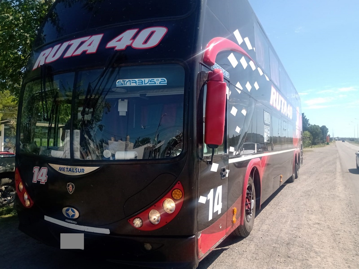 Los detenidos viajaban en un colectivo desde Tucumán. Foto: Gentileza.