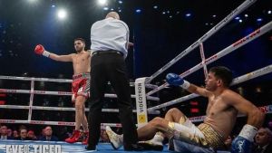 Billi Godoy no tuvo chances en Montreal: perdió por nocaut en el tercero ante Bazinyan