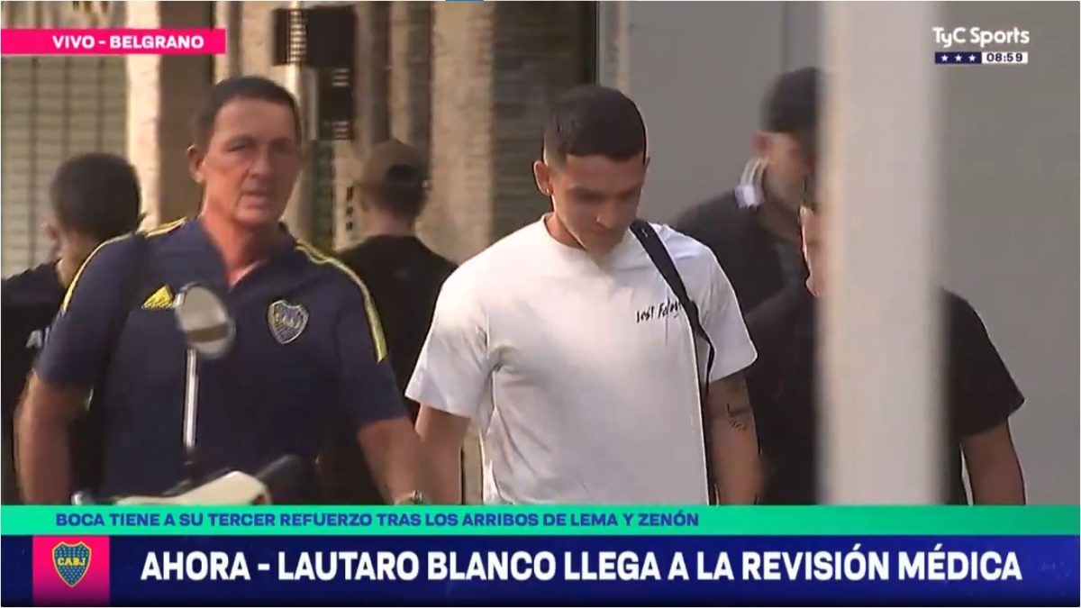 Lautaro Blanco se sometió a estudios para firmar su contrato con Boca.
