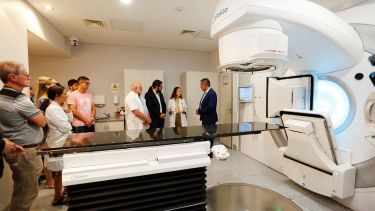 El acelerador lineal funciona en el hospital Castro Rendón. Foto: Gentileza Neuquén Informa