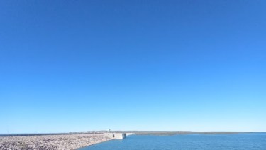 La cota del lago Casa de Piedra creció 8 metros en menos de un año. Foto: gentileza