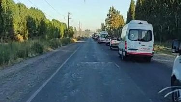 El choque fue entre un auto y una camioneta en Ruta 7. Foto: Gentileza Facebook Chañar Digital 
