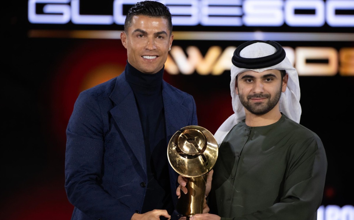 Cristiano Ronaldo ganó en los Globe Soccer Awards.