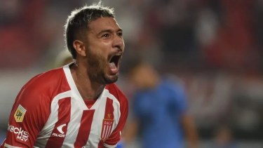 Eros Mancuso selló la victoria para Estudiantes.