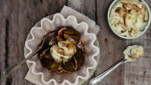 Higos asados con crema mascarpone, manjar de dioses