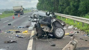 Una argentina murió en un impactante choque mientras viajaba por una ruta de Brasil