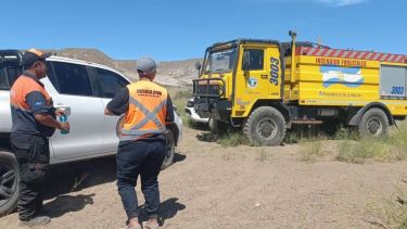 Un incendio con varios focos afectó la zona de Cerrito Piñón. Foto: Facebook Protección Civil 