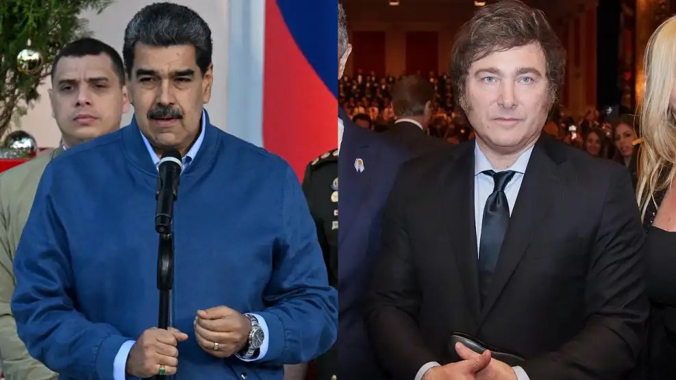 Maduro y Milei tienen un fuerte enfrentamiento. 