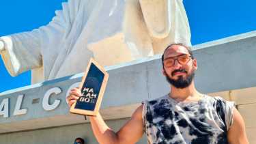  Máximo Ramírez llegó a Cutral Co y lo esperaron en el monumento El Cristo (Fotos: Andrea Vazquez)
