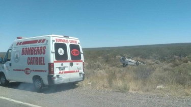 El accidente ocurrió durante la tarde de este lunes. Foto: Catriel25noticias.