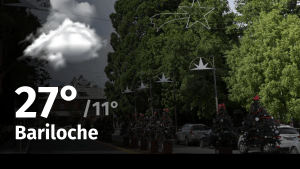 Clima de hoy, lunes 1 de enero de 2024, para la ciudad de Bariloche