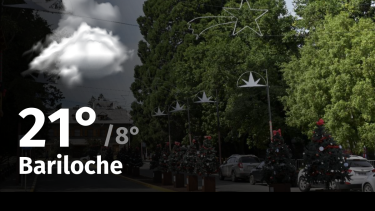 Clima de hoy, lunes 15 de enero de 2024, para la ciudad de Bariloche