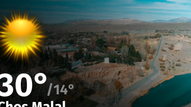 Clima de hoy, lunes 15 de enero de 2024, para la ciudad de Chos Malal